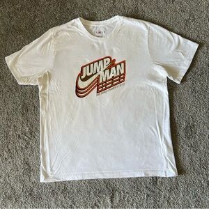 Air jordan shirt‎ mens large white red jump man nike logo swoosh streetwear